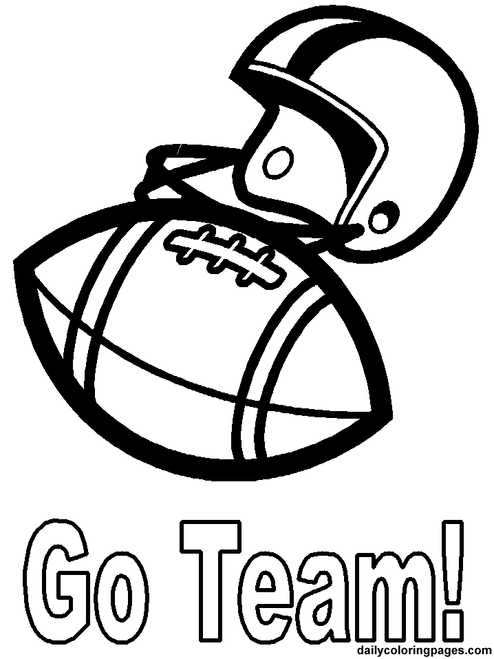 12 football coloring page to print Print Color Craft