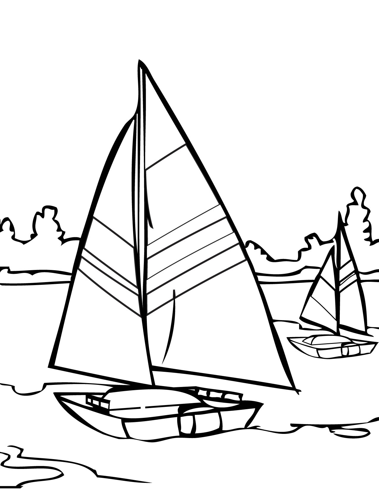 sailing coloring pages - photo #9