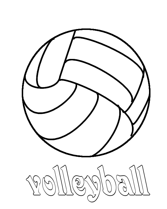 14 coloring pictures volleyball - Print Color Craft