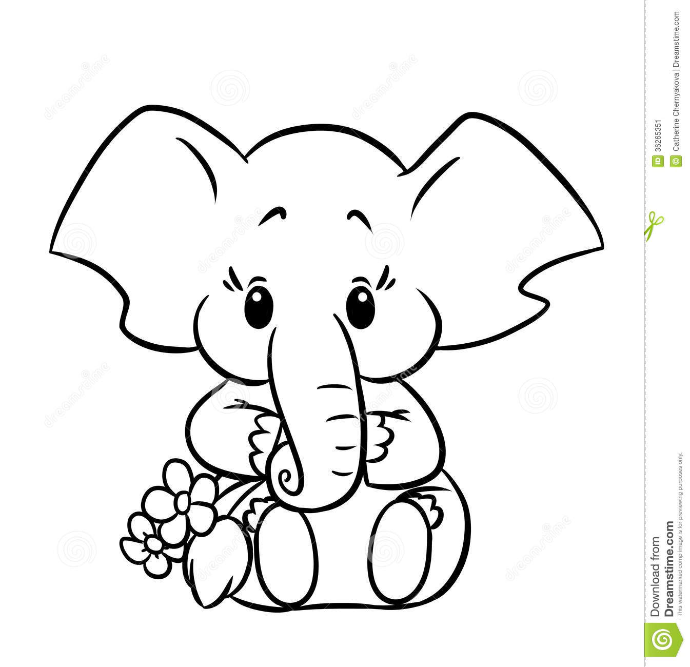 e elephant coloring pages - photo #44