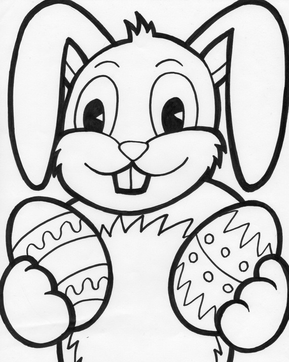 easter bunny coloring pages to print out - photo #5