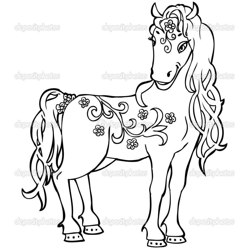 42 horse coloring pages - Print Color Craft