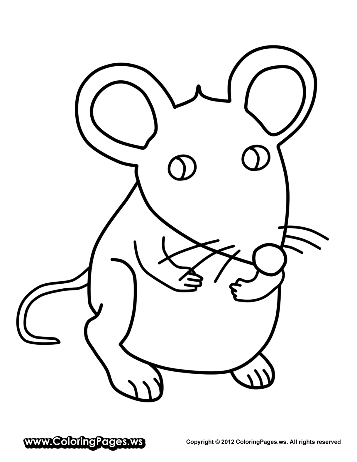 Mouse Coloring Pages - Kidsuki