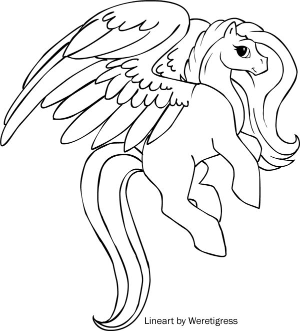 Pegasus Coloring Pages - Kidsuki