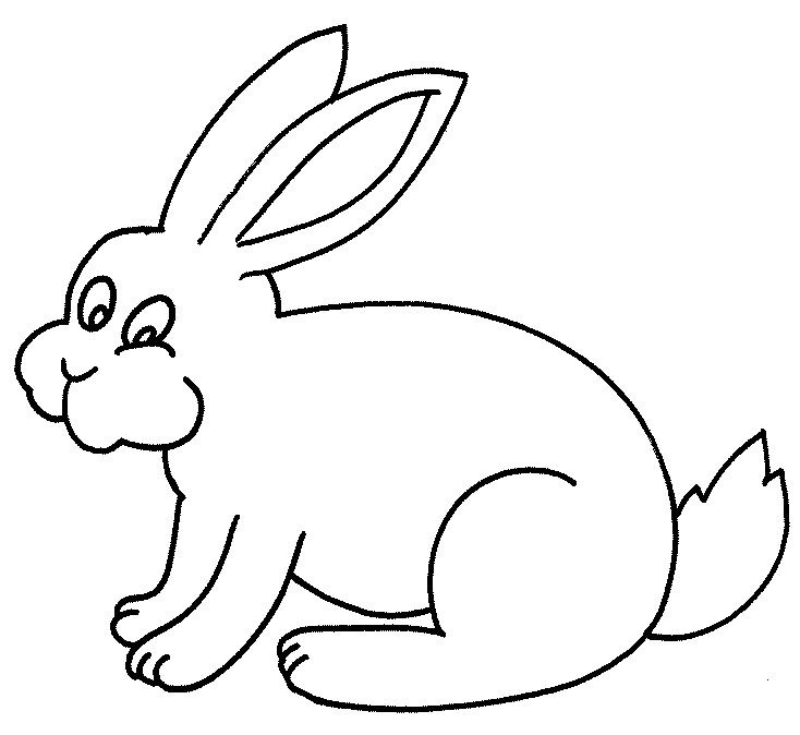 rabbit coloring pages for kindergarten kids - photo #47