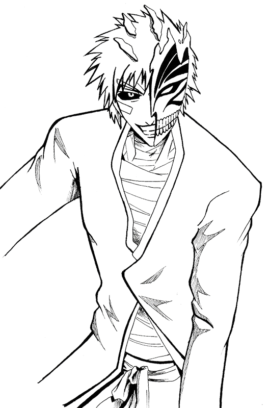 ichigo from bleach coloring pages - photo #33