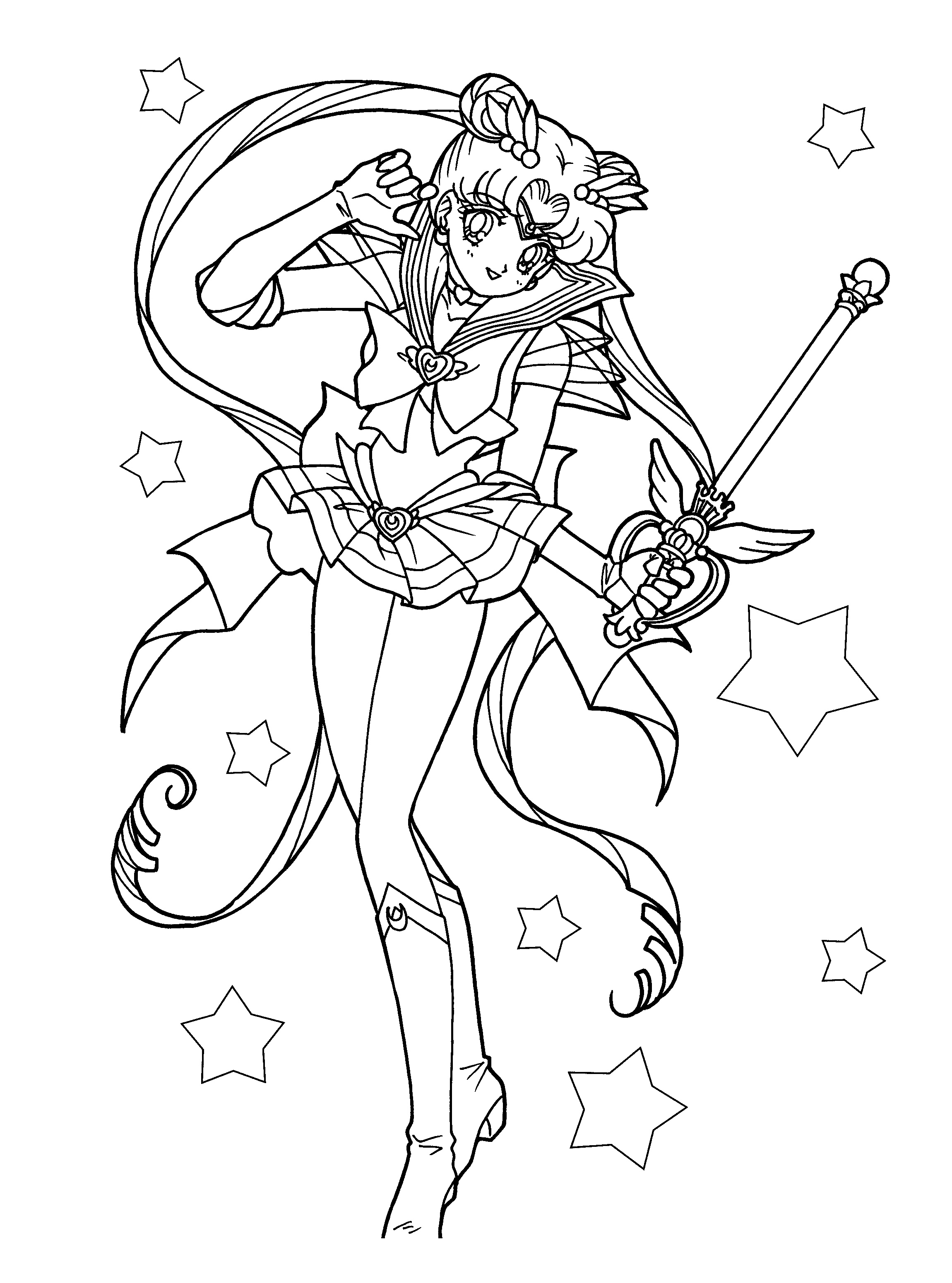 sailor moon coloring pages to print - photo #13