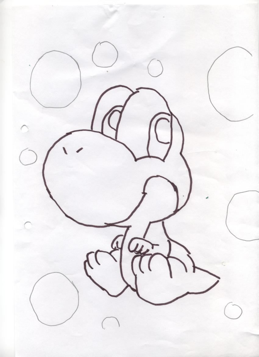 baby yoshi coloring pages printable printable coloring pages