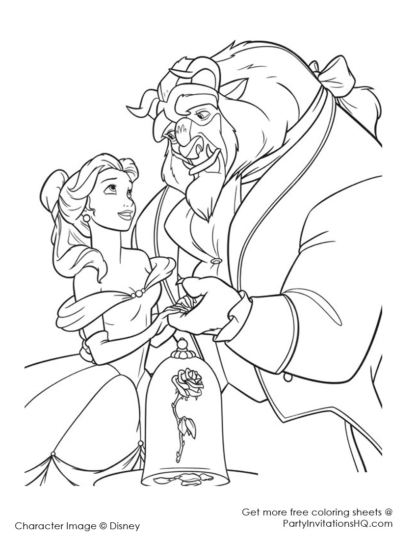 beauty-and-the-beast-coloring-pages-and-pictures-print-color-craft