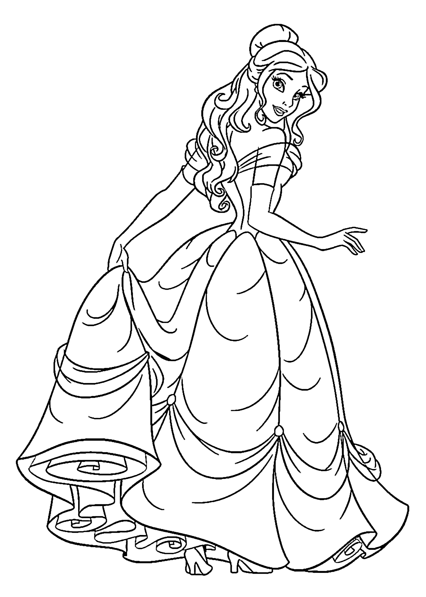 Beauty and the beast coloring pages and pictures - Print Color Craft
