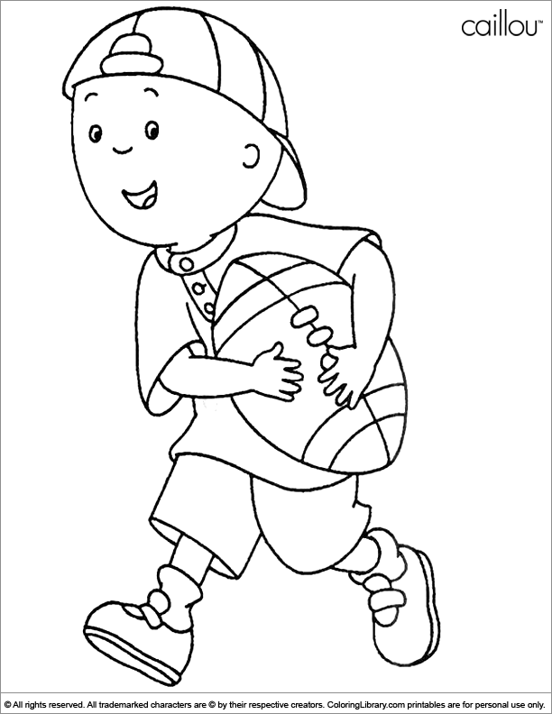caillou coloring pages birthday - photo #19