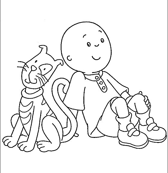 caillou coloring pages gilbert - photo #40
