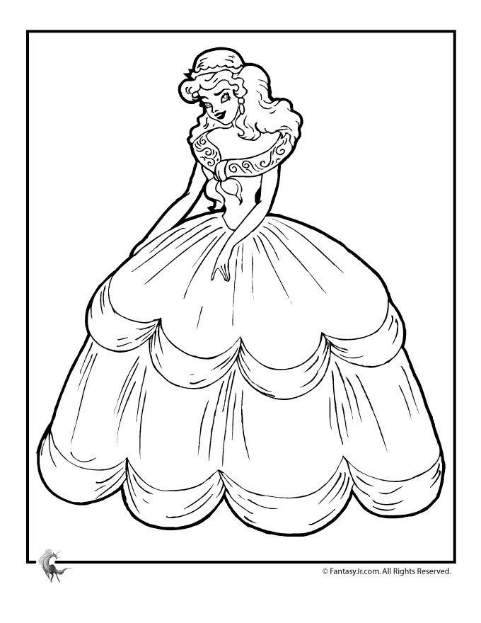 princess cinderella coloring pages games for girls - photo #40