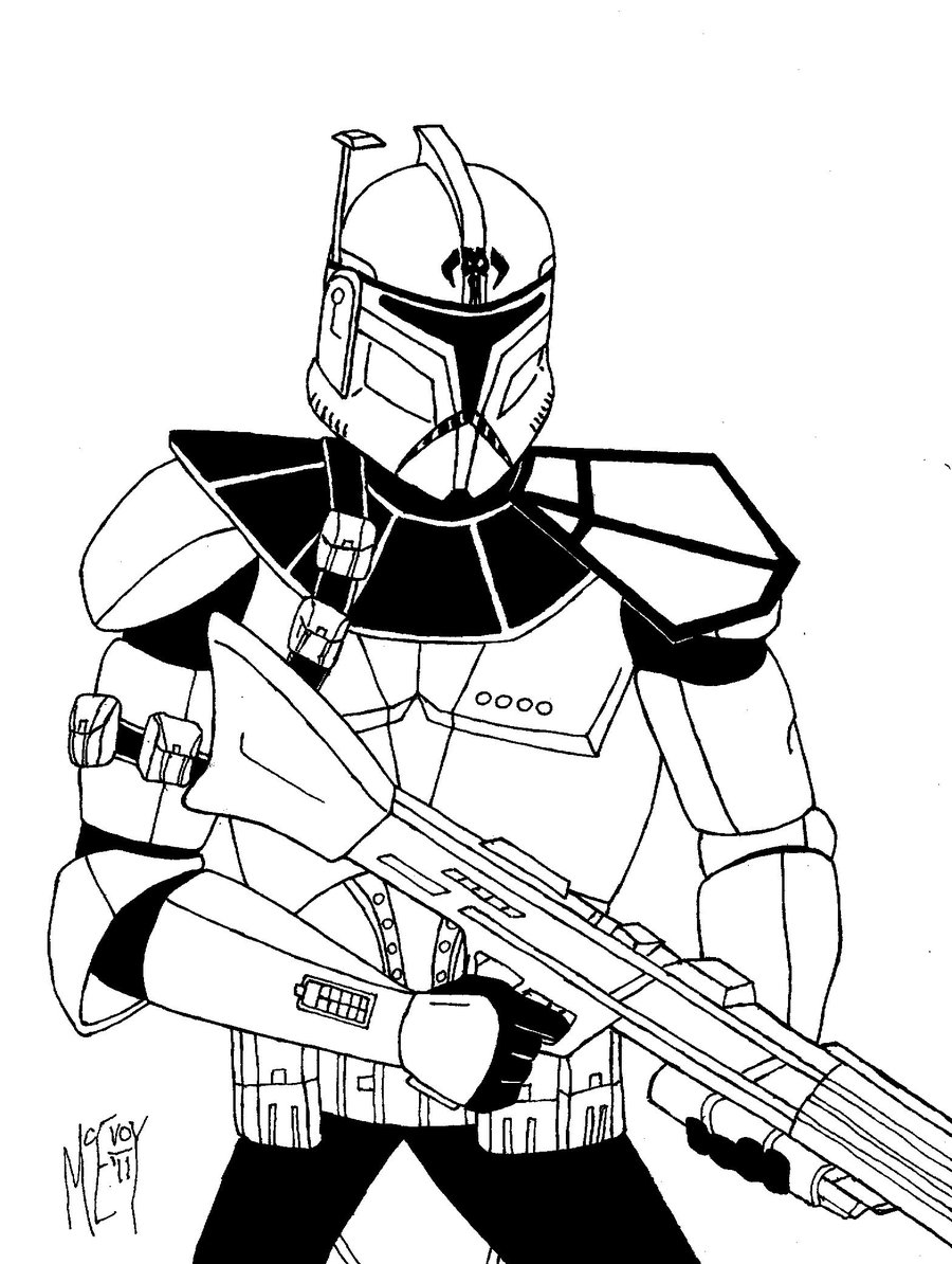 14 clone trooper coloring pages Print Color Craft