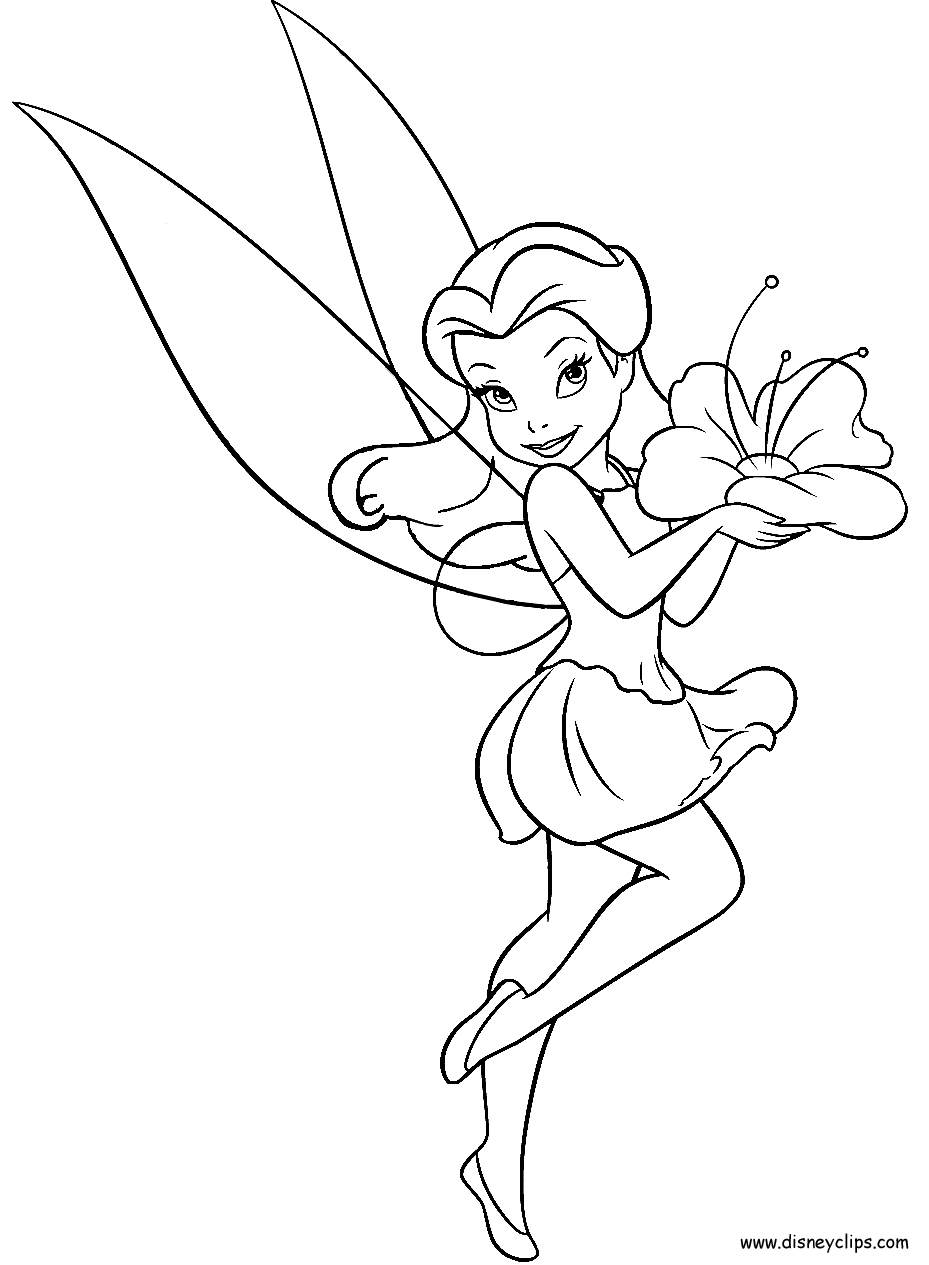 11 printable disney fairies coloring pages - Print Color Craft
