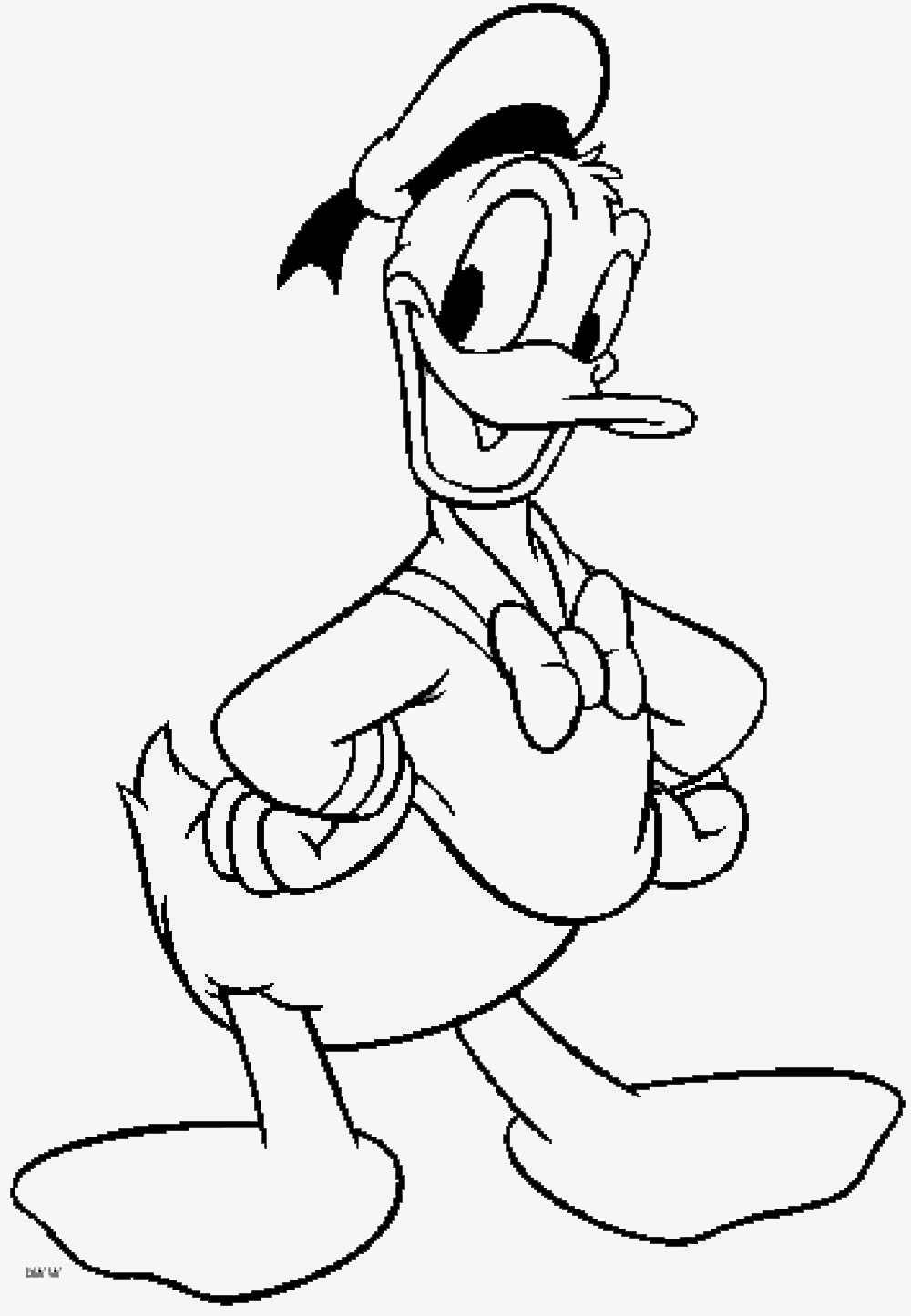 16 donald duck coloring page - Print Color Craft