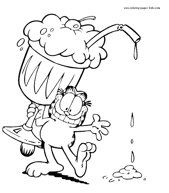 garfield i love you coloring pages - photo #32