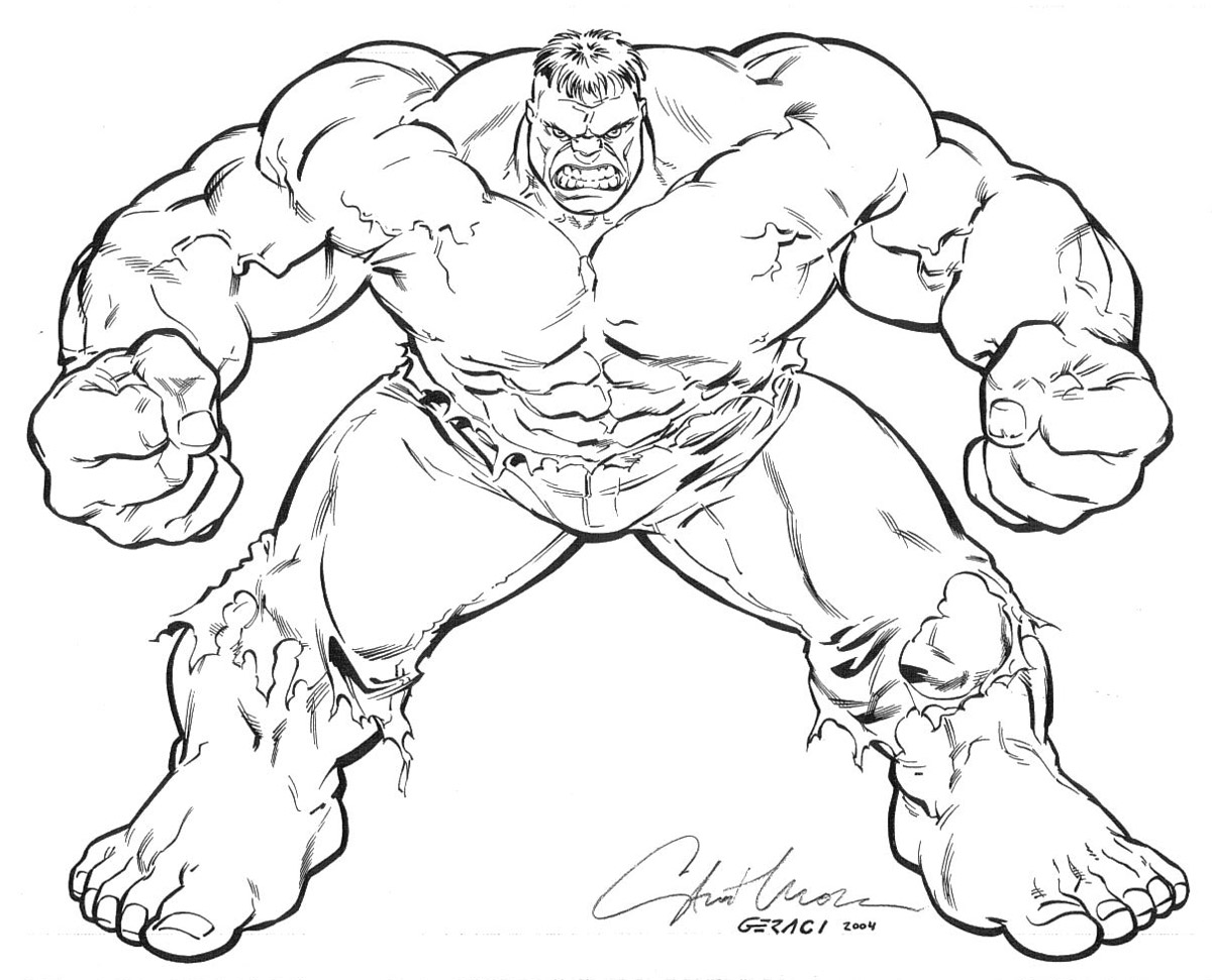12 hulk coloring pages for kids - Print Color Craft