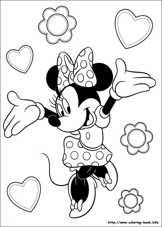 The girl 14 Minnie mouse coloring pages - Print Color Craft