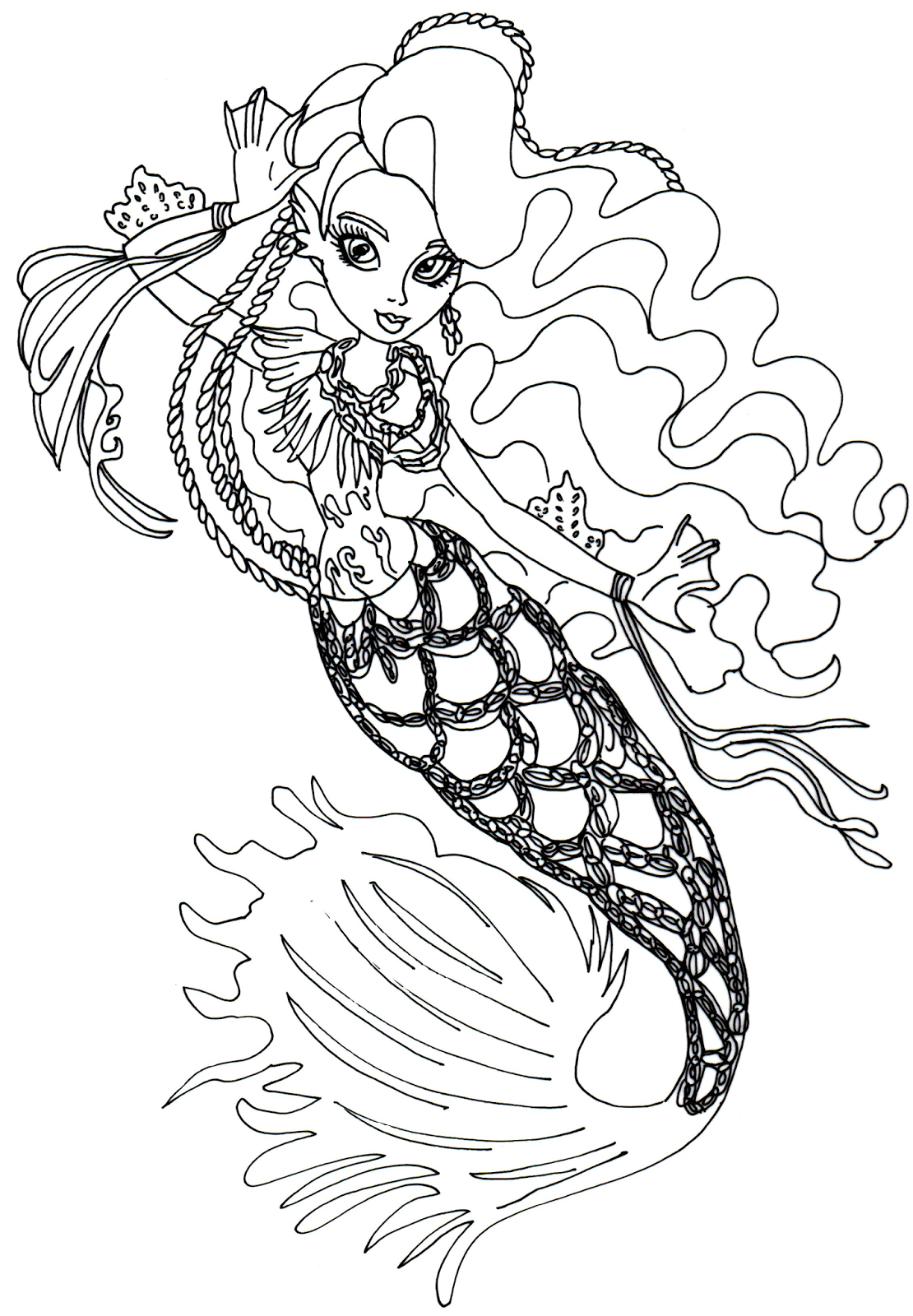13 monster high coloring pages printable - Print Color Craft