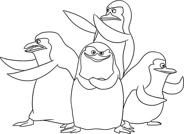 madagascar coloring pages penguin - photo #6