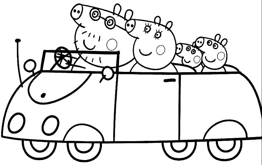 15 peppa pig coloring page to print Print Color Craft