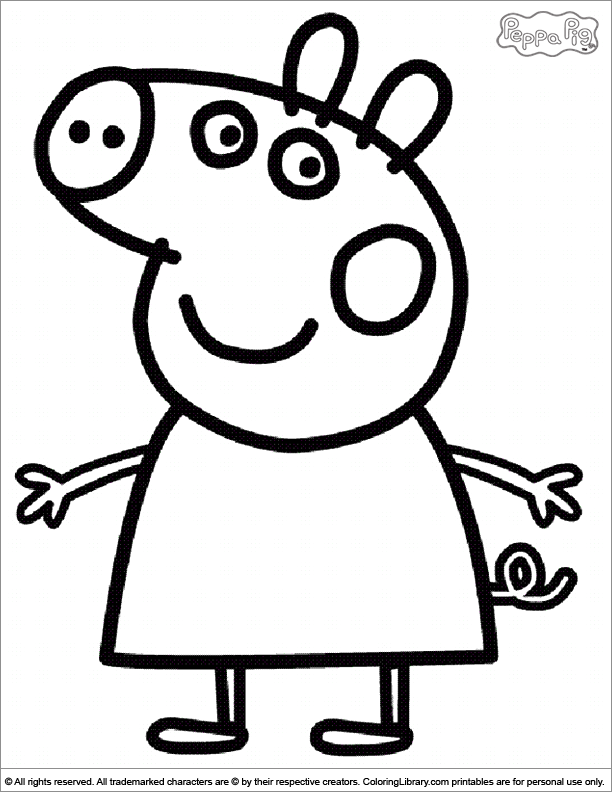 15 peppa pig coloring page to print - Print Color Craft