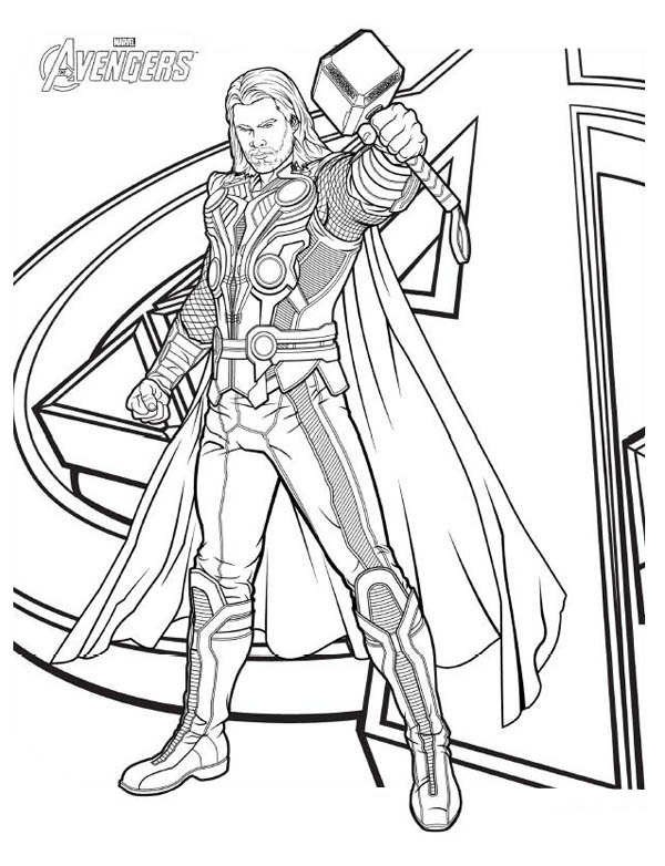 14 kids coloring pages thor Print Color Craft