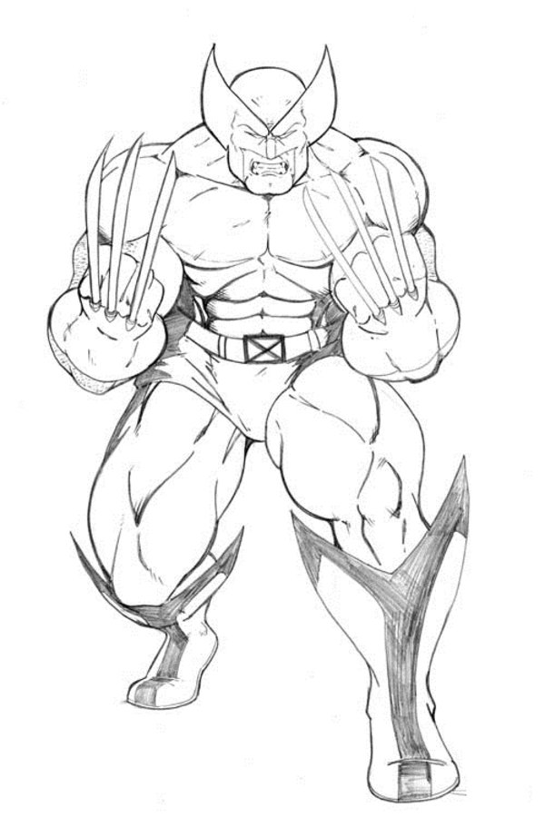 15 wolverine coloring pages for kids sharp claws xmen