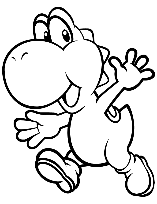 23 printable yoshi coloring pages - Print Color Craft