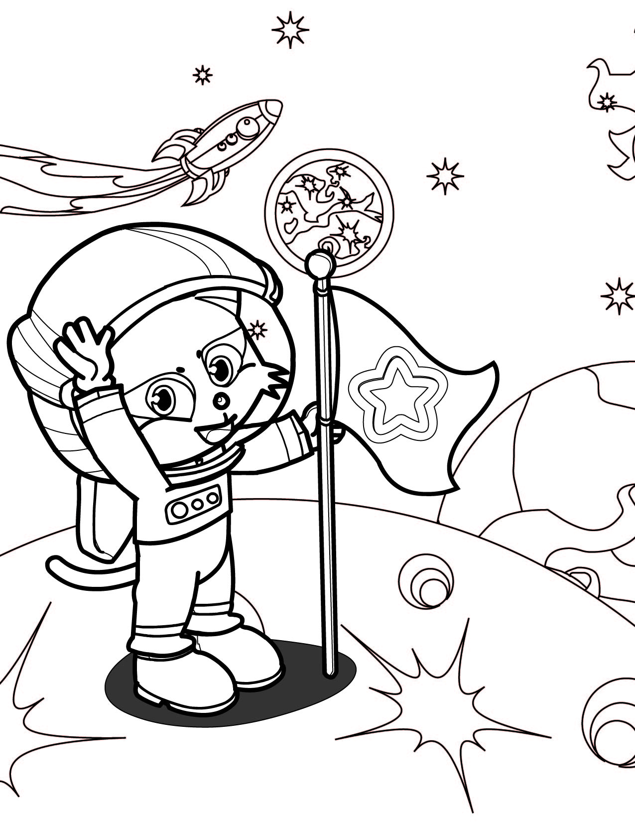 astronaut coloring pages 11 printable coloring pages