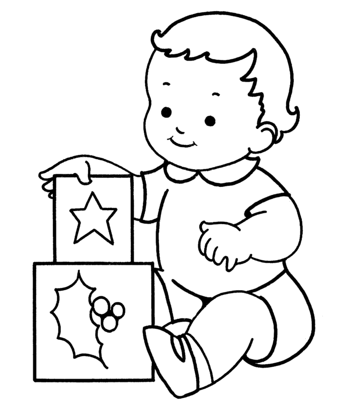 baby girl coloring pages free - photo #30