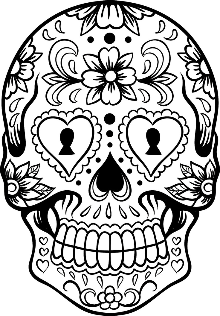 28 skull coloring pages for kids Print Color Craft