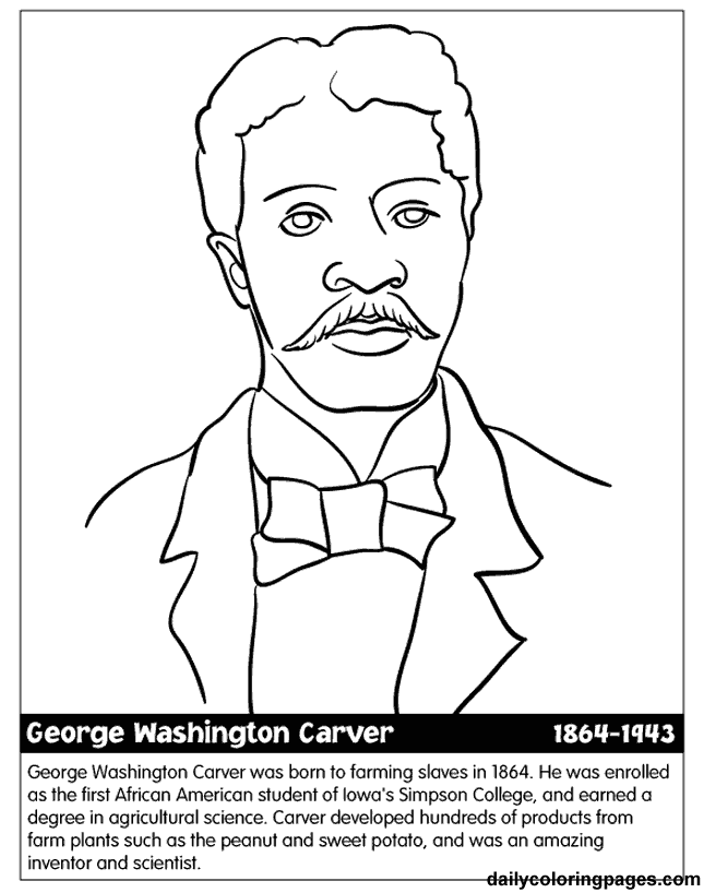 14 coloring pages of black history month Print Color Craft