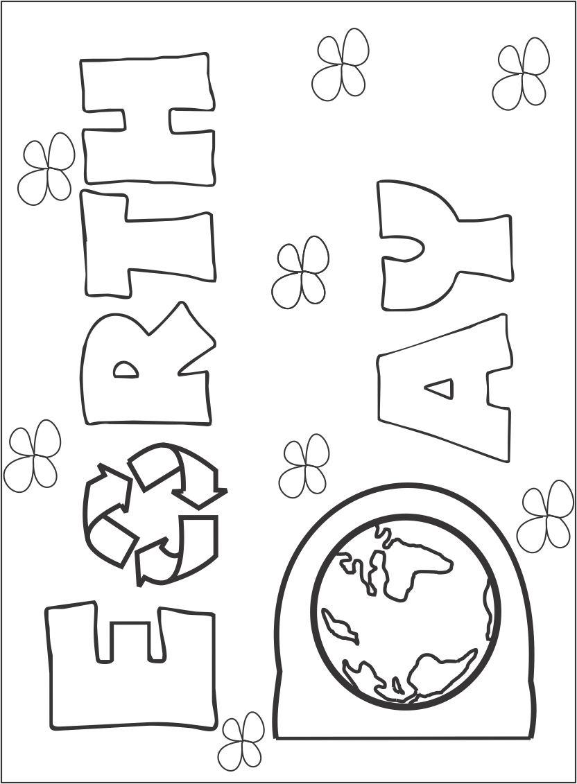 14 Earth Day Coloring Pages Kids Print Color Craft 11
