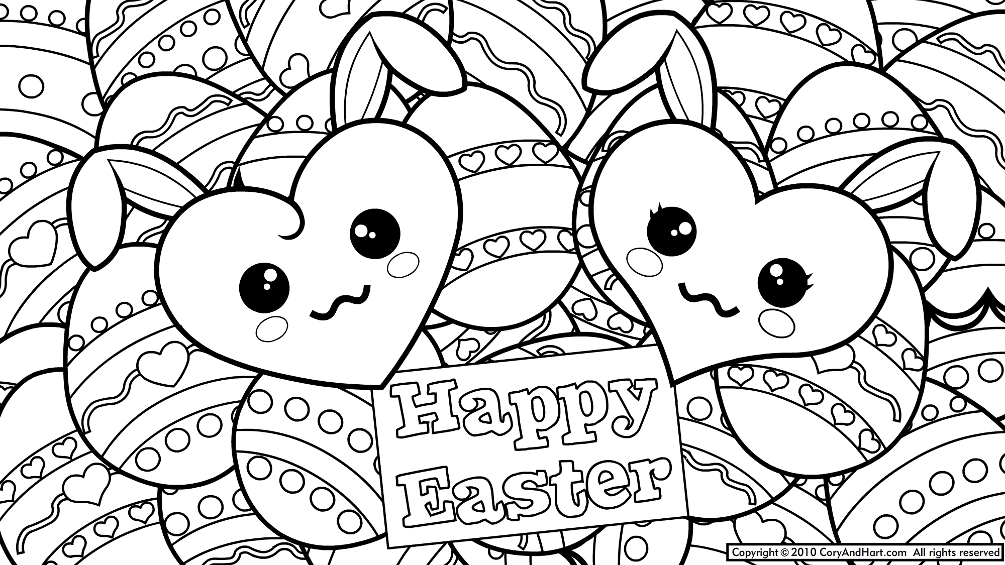 24 printable easter coloring pages Print Color Craft