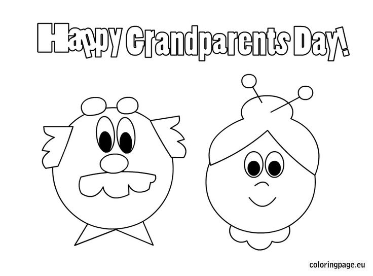 grandparents clipart black and white - photo #48