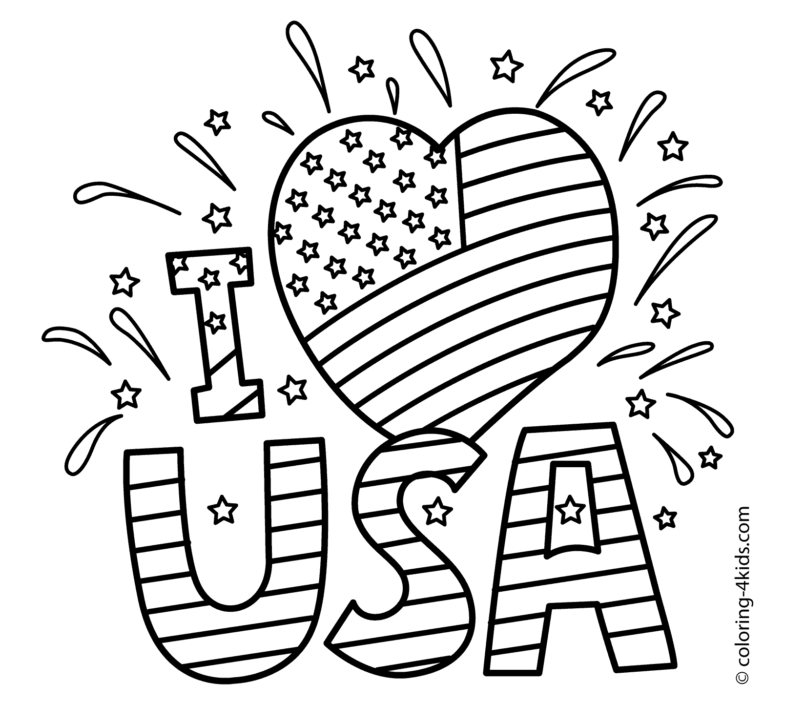 13 Independence Day Coloring Pages Printable Print Color Craft
