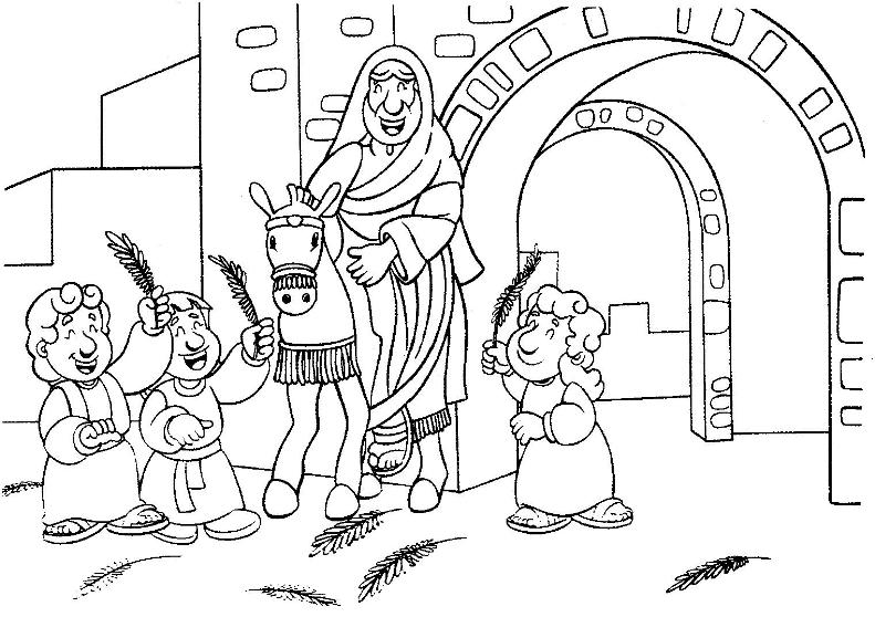 palm sunday coloring pages children - photo #29