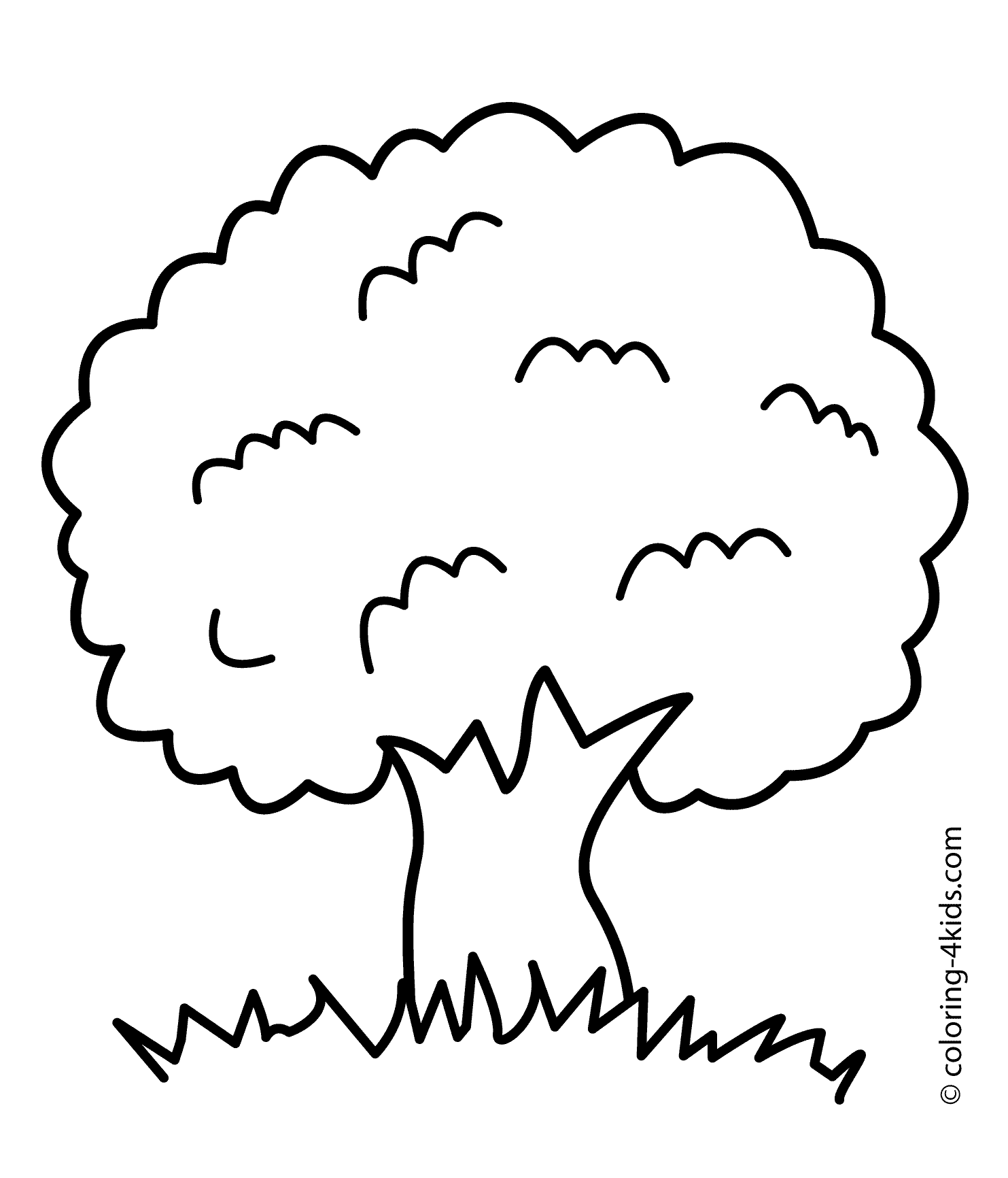 images of trees coloring pages - photo #19