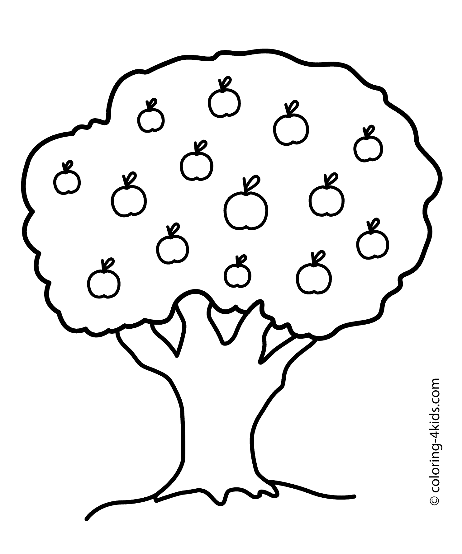 images of trees coloring pages - photo #32
