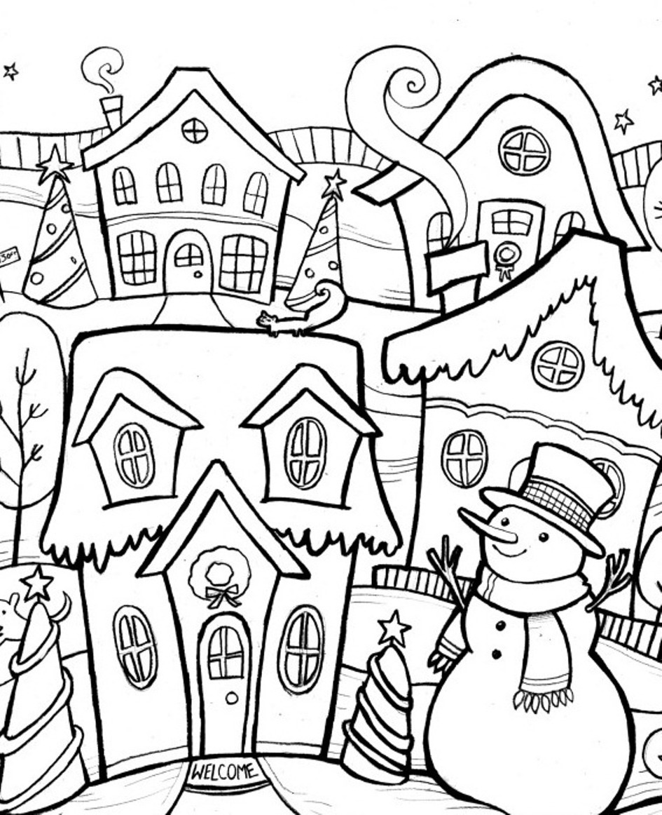 WINTER COLORING PAGES Coloring Pages
