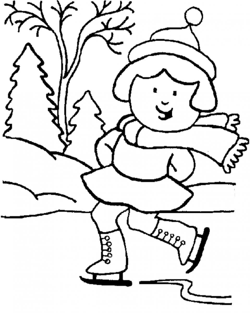 winter coloring pages winter season