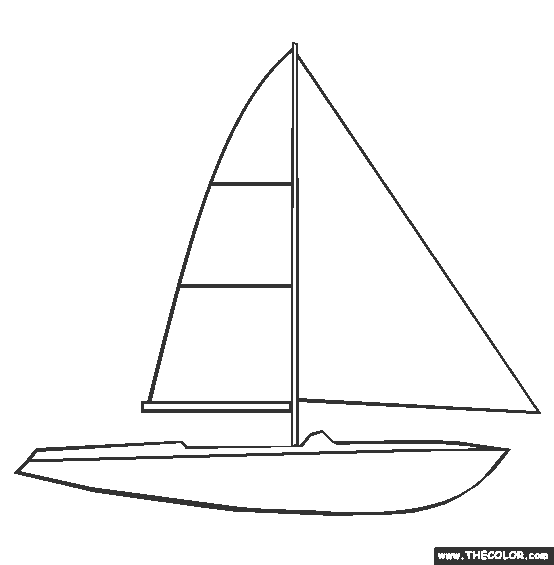 sailboat coloring pages crafts - photo #7