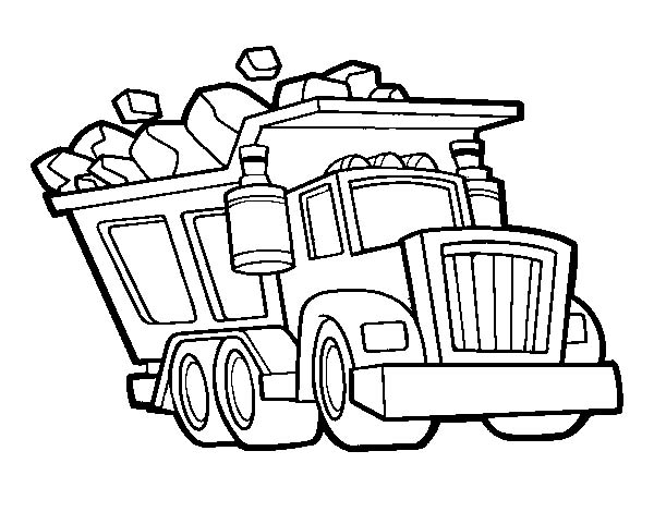 13 Dump Truck Coloring Pages For Kids Print Color Craft