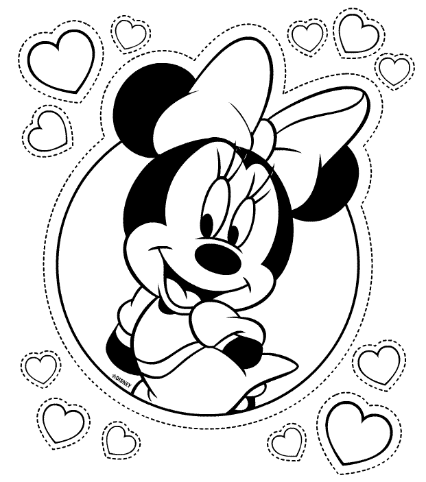 The Girl Minnie Mouse Coloring Pages Print Color Craft