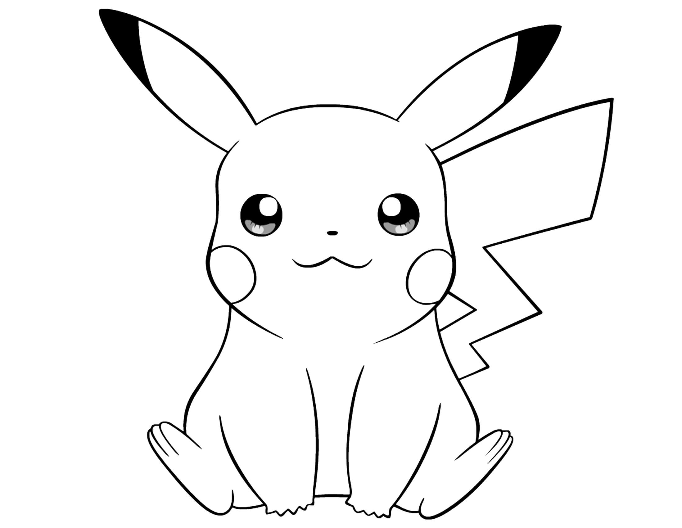 Pokemon thunderbolt attack 10 Pikachu coloring pages ...