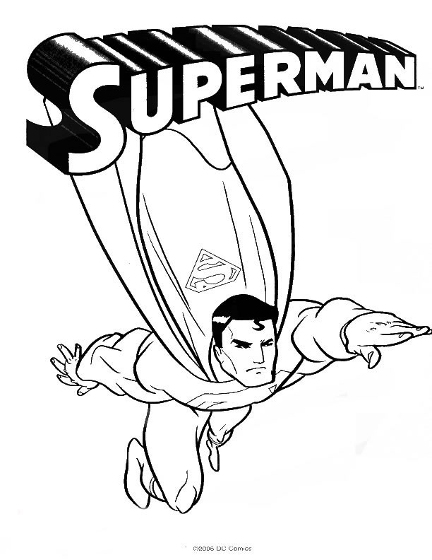 man of steel coloring pages - photo #32