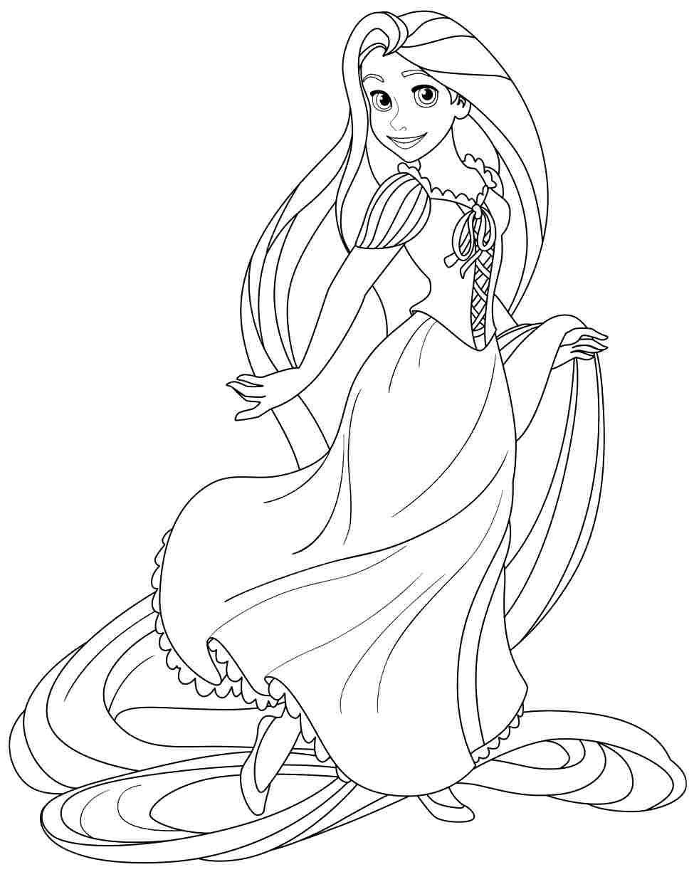 Its Tangled Ranpunzel Coloring Pages Print Color Craft