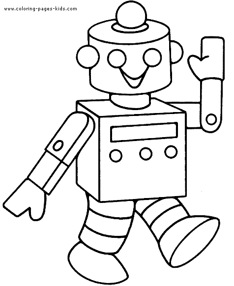 From Future: Robots coloring pages and Robot craft ideas for kids